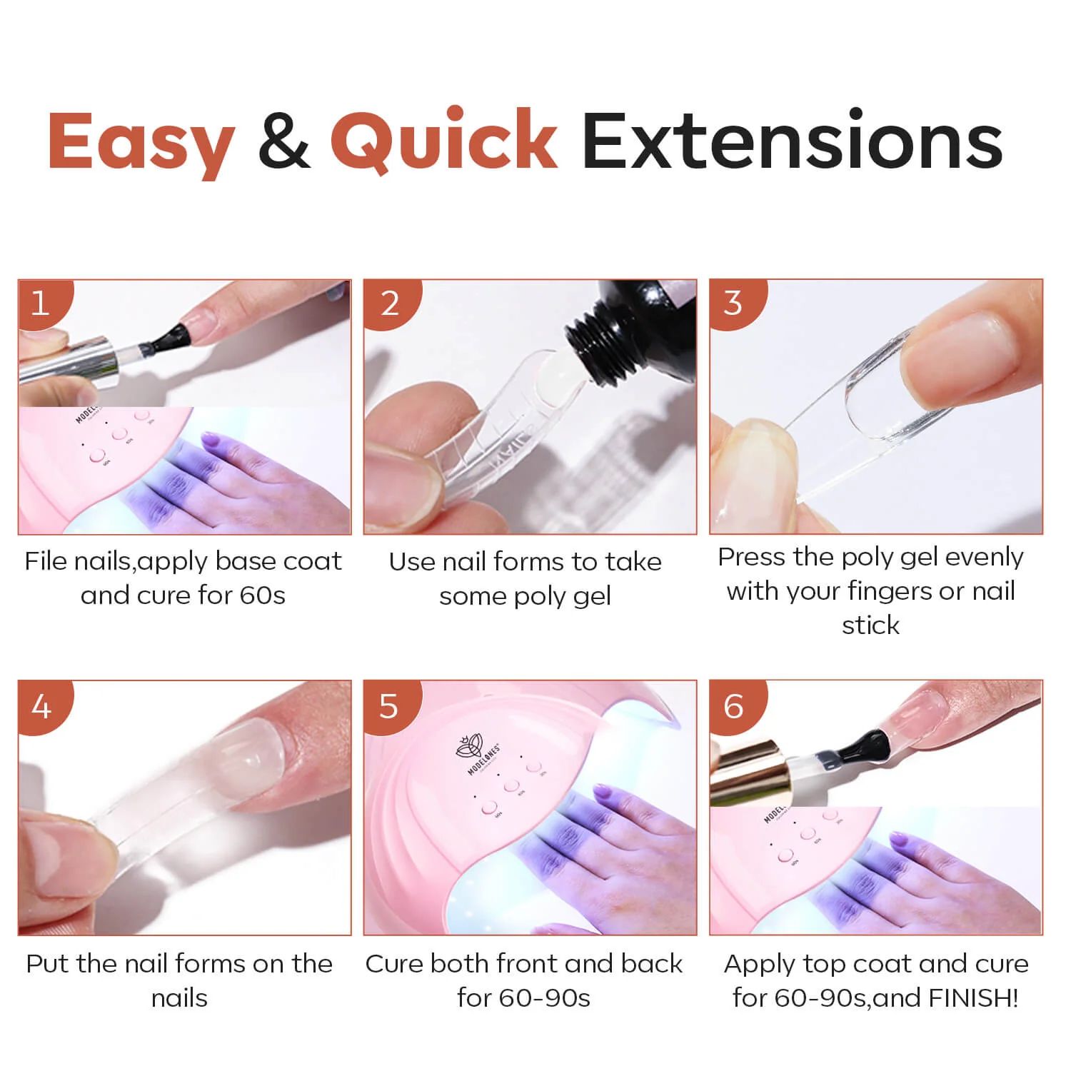 Non-sticky Solid Extension Gel beauty product