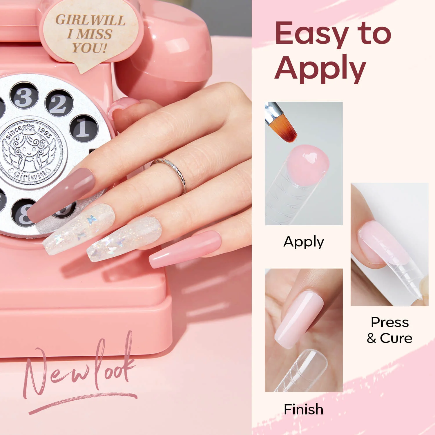 Nude Clear Black Pink beauty product
